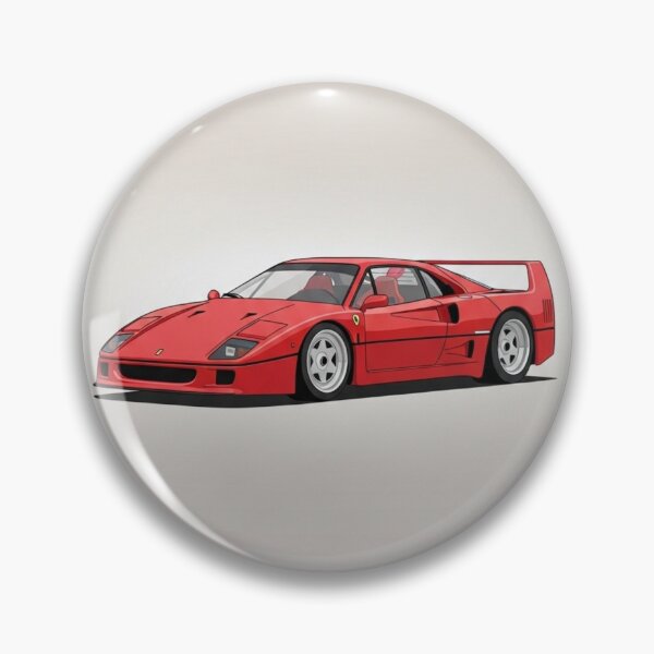 Item preview, Ferrari F40 Supercar Retro Polaroid Aesthetic Illustration designed and sold by Motorline44.