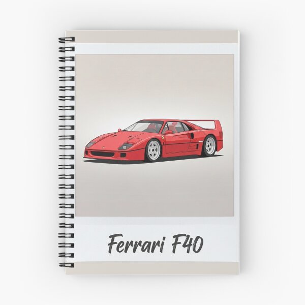 Item preview, Ferrari F40 Supercar Retro Polaroid Aesthetic Illustration designed and sold by Motorline44.