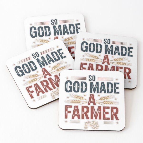Item preview, So God Made A Farmer Shirt - Vintage Patriotic Farming Graphic Tee designed and sold by MerchlyMike.