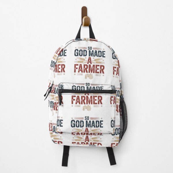 Item preview, So God Made A Farmer Shirt - Vintage Patriotic Farming Graphic Tee designed and sold by MerchlyMike.