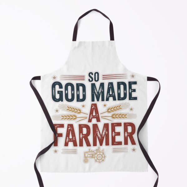 Item preview, So God Made A Farmer Shirt - Vintage Patriotic Farming Graphic Tee designed and sold by MerchlyMike.