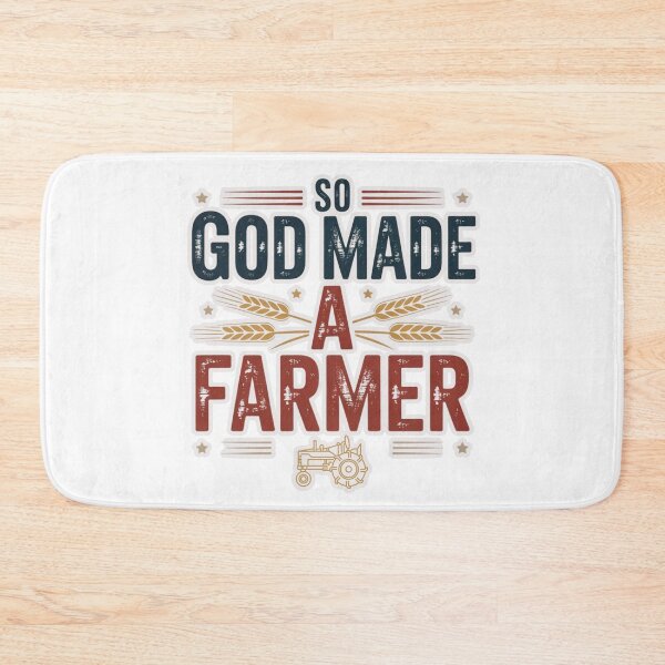 Item preview, So God Made A Farmer Shirt - Vintage Patriotic Farming Graphic Tee designed and sold by MerchlyMike.