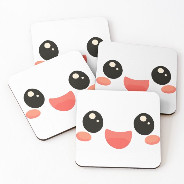 Item preview, Cute Kawaii Happy Face Sticker – Blush Smile Emoji Aesthetic designed and sold by Pandey14.