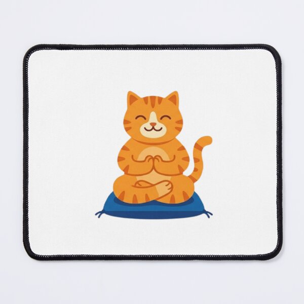 Item preview, Cute Orange Cat Meditating In Lotus Yoga Pose designed and sold by Arqon.