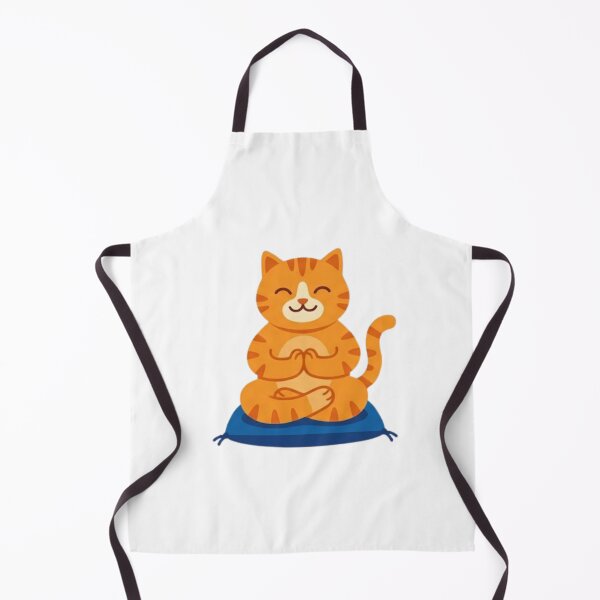 Item preview, Cute Orange Cat Meditating In Lotus Yoga Pose designed and sold by Arqon.