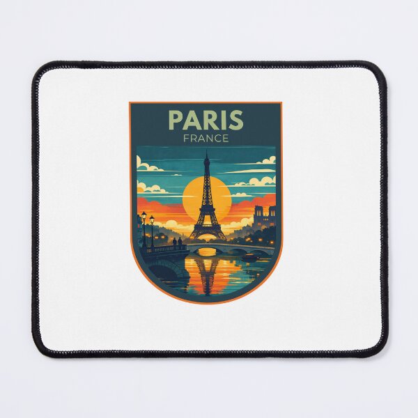 Item preview, Paris France Sunset Reflections – Retro Travel Art designed and sold by MyTutina.