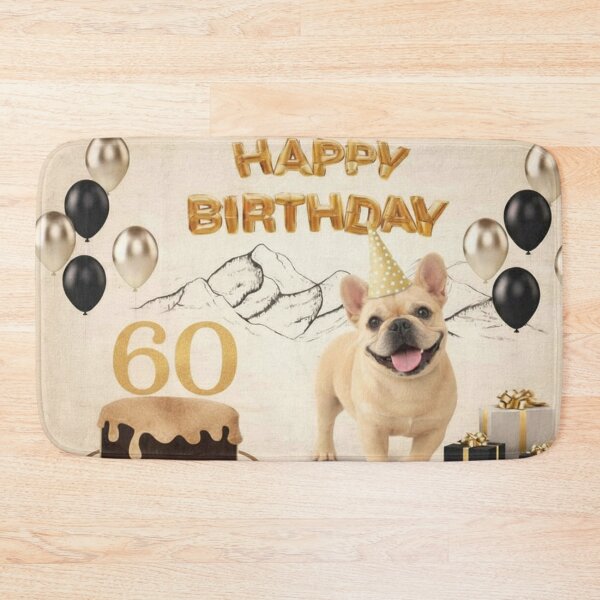 Item preview, French Bulldog 60th Birthday Dog Card designed and sold by GivingJoy.