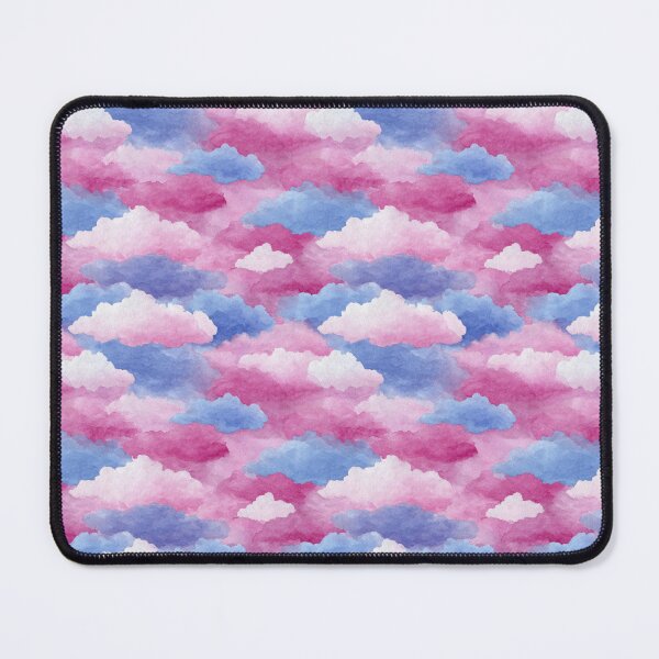 Item preview, Dreamy Watercolor Pink Blue Cloud Pattern designed and sold by NicolasGlowArt.
