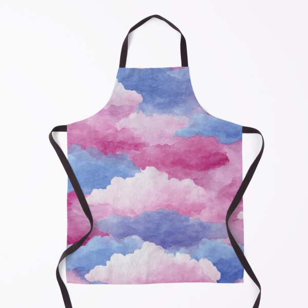 Item preview, Dreamy Watercolor Pink Blue Cloud Pattern designed and sold by NicolasGlowArt.
