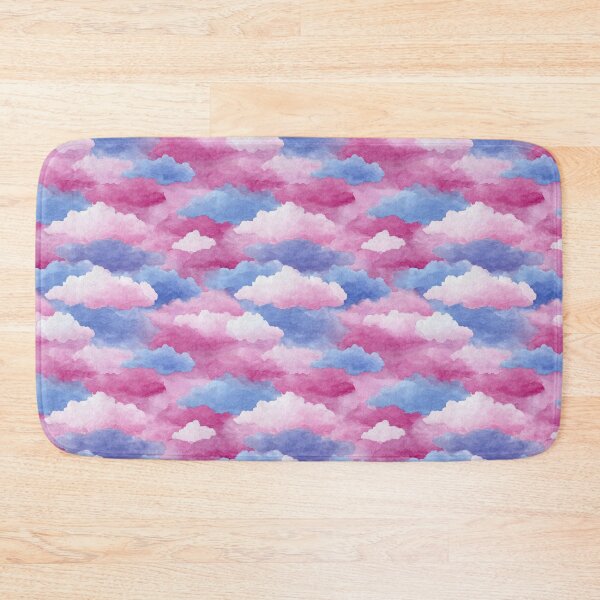 Item preview, Dreamy Watercolor Pink Blue Cloud Pattern designed and sold by NicolasGlowArt.