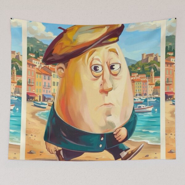 Item preview, Villefranche-sur-Mer France Travel Art designed and sold by LeQuirks.