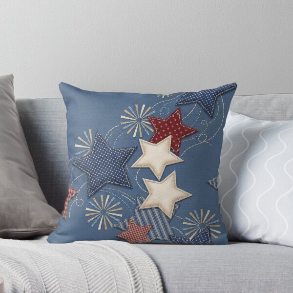 Item preview, Patriotic Patchwork Stars and Fireworks Design designed and sold by quirkgenius01.