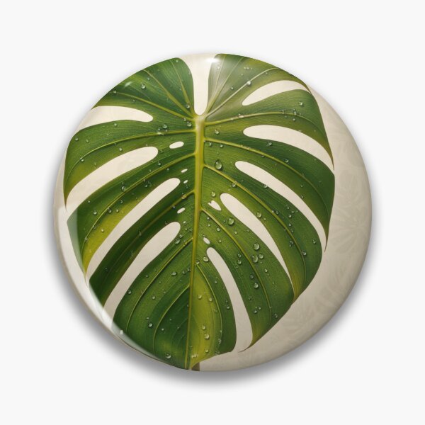 Item preview, Realistic Tropical Monstera Leaf with Dew Drops designed and sold by CreationArt82.