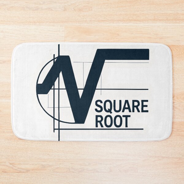 Item preview, Square Root Math T-Shirt - Minimalist Engineering Geometry Graphic Tee designed and sold by MerchlyMike.