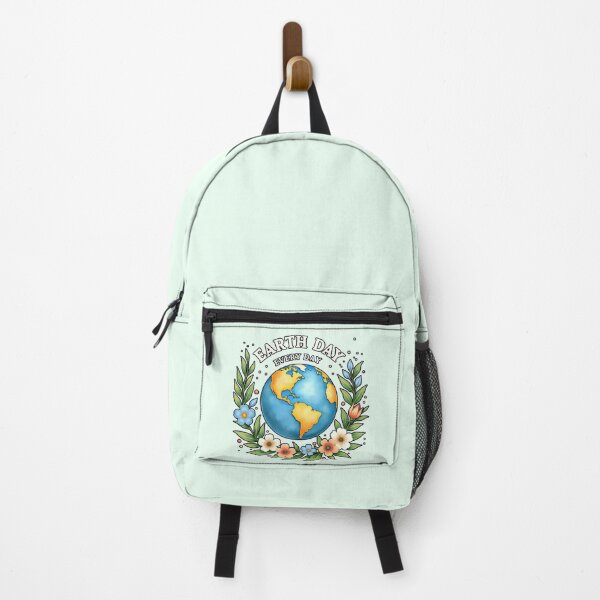 Item preview, Earth Day Every Day | Floral Watercolor Globe designed and sold by PriyaMagic.
