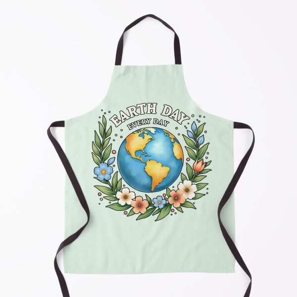 Item preview, Earth Day Every Day | Floral Watercolor Globe designed and sold by PriyaMagic.