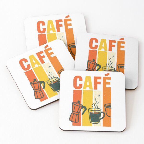 Item preview, Retro Café Illustration — Vintage Moka Pot and Coffee Cup Art designed and sold by Colorful-Garden.