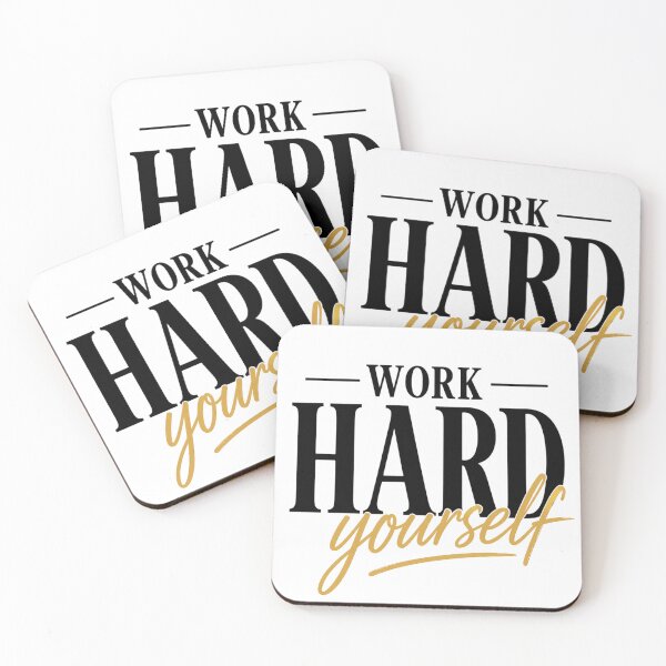 Item preview, Work Hard Focus Yourself Bold Motivation Design designed and sold by Wolf Creator.