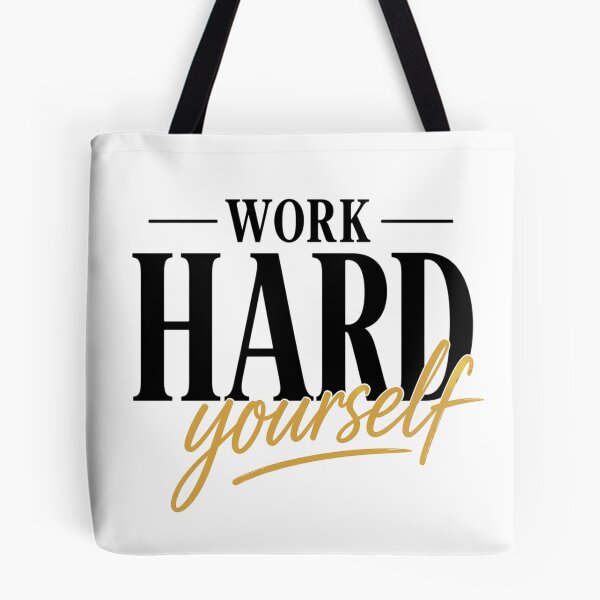 Item preview, Work Hard Focus Yourself Bold Motivation Design designed and sold by Wolf Creator.