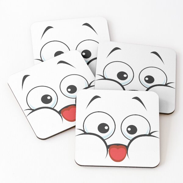 Item preview, Cute Teasing Kawaii Face Sticker – Naughty Funny Emoji Expression designed and sold by Pandey14.