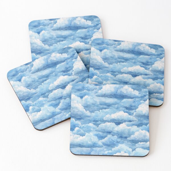 Item preview, Dreamy Watercolor Sky Clouds Aesthetic Design designed and sold by NicolasGlowArt.