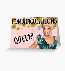 Condragulations Queen, RuPaul, Geburtstag, Jubiläum, Muttertag, Vatertag, Abschluss, Liebe, Freundschaft, Meme-Grußkarten Grußkarte