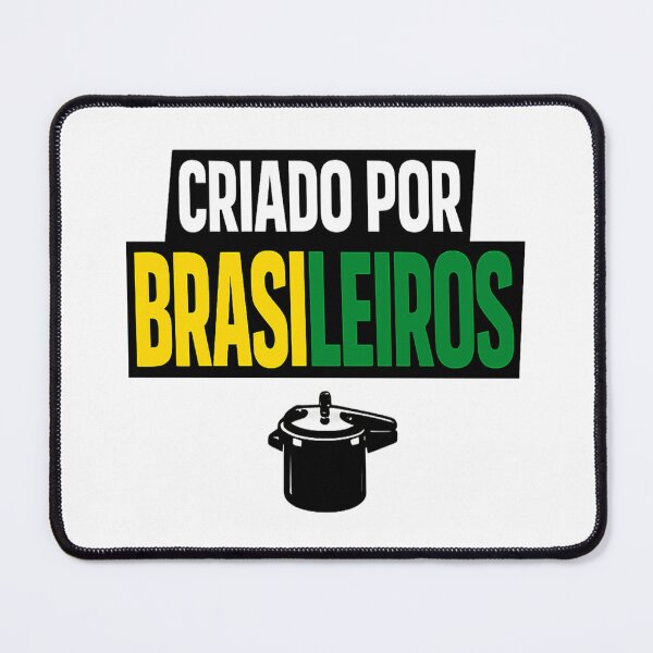 Item preview, Criado Por Brasileiros Shirt – Brazilian Pride Typography designed and sold by POD DYNASTY.