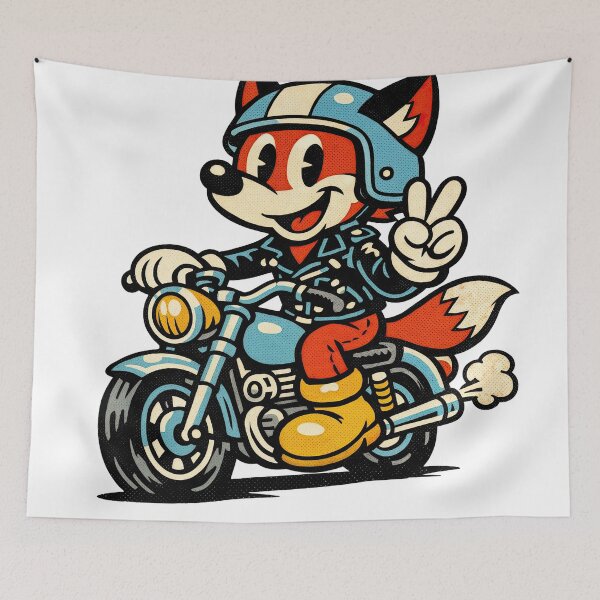 Item preview, Ride Wild and Free — Fox on the Open Road designed and sold by ForeverPrintsOK.