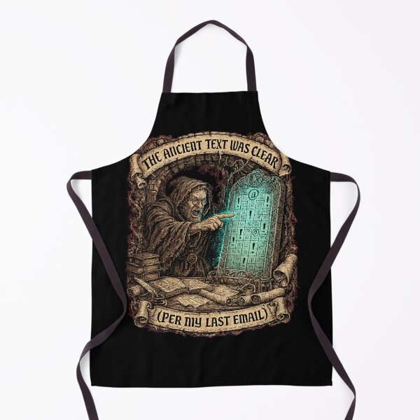 Item preview, Funny Scholar Ancient Tablet Per My Last Email Passive Aggressive Woodcut Tee designed and sold by Mythic Ink Studio.