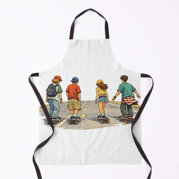 Item preview, a group of friends on skateboards designed and sold by Troll Art & Delete.