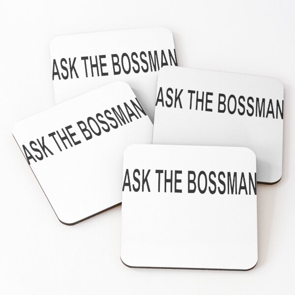 Item preview, Ask The Bossman Funny Leadership Office Quote designed and sold by ChR-oman.