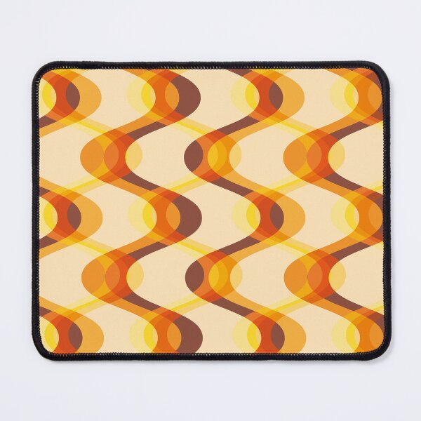 Item preview, Retro 70s Waves - orange, yellow and brown designed and sold by JMgraphic.