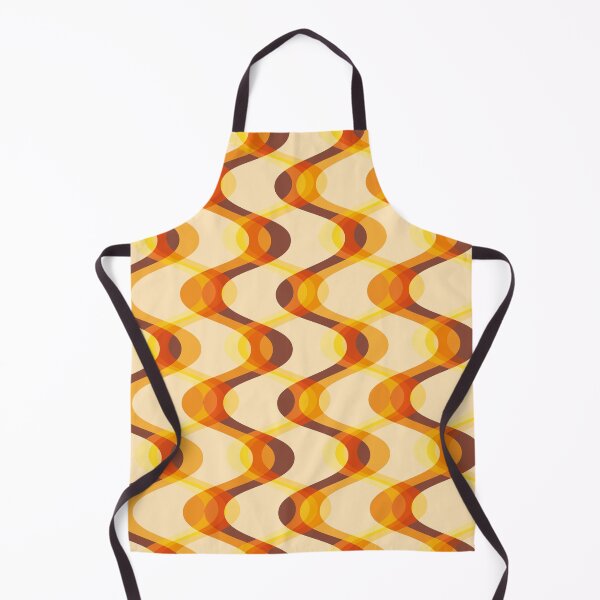 Item preview, Retro 70s Waves - orange, yellow and brown designed and sold by JMgraphic.
