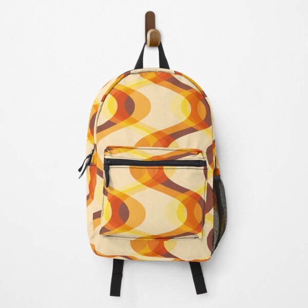 Item preview, Retro 70s Waves - orange, yellow and brown designed and sold by JMgraphic.