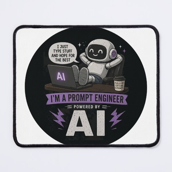 Item preview, I’m Not a Video Editor – I’m a Prompt Engineer Powered by AI Funny T-Shirt designed and sold by EvulAtheng Designs.