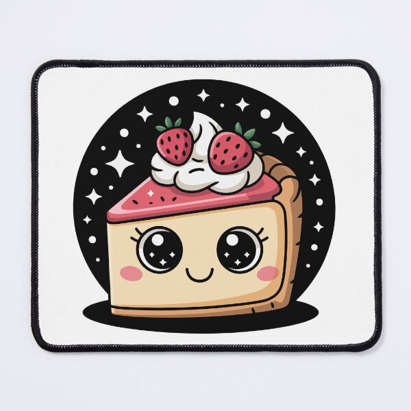 Item preview, Cute Kawaii Strawberry Cheesecake designed and sold by jkrphoto.