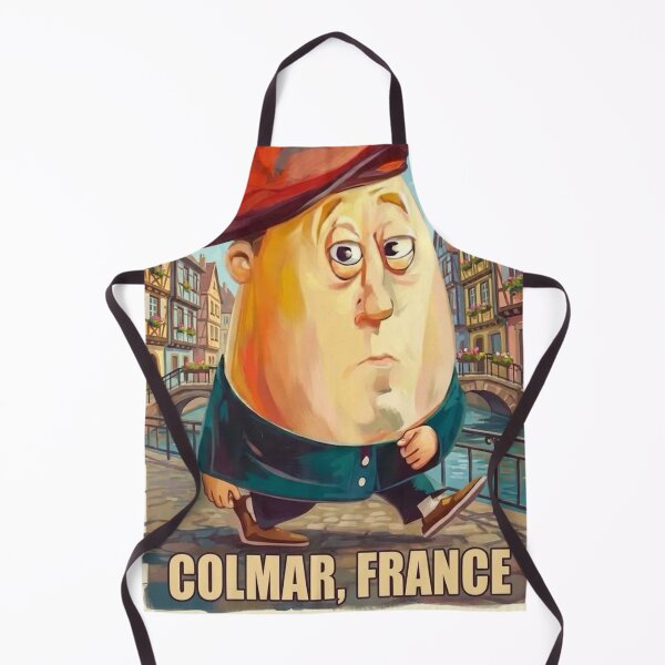 Item preview, Colmar France Travel Poster | Funny Alsace Character Art by the Canal designed and sold by LeQuirks.