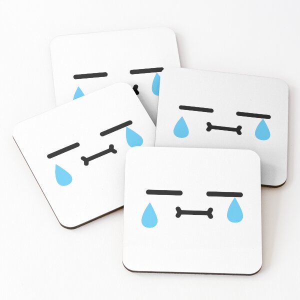 Item preview, Cute kawaii confused crying face designed and sold by BlushyPrint.