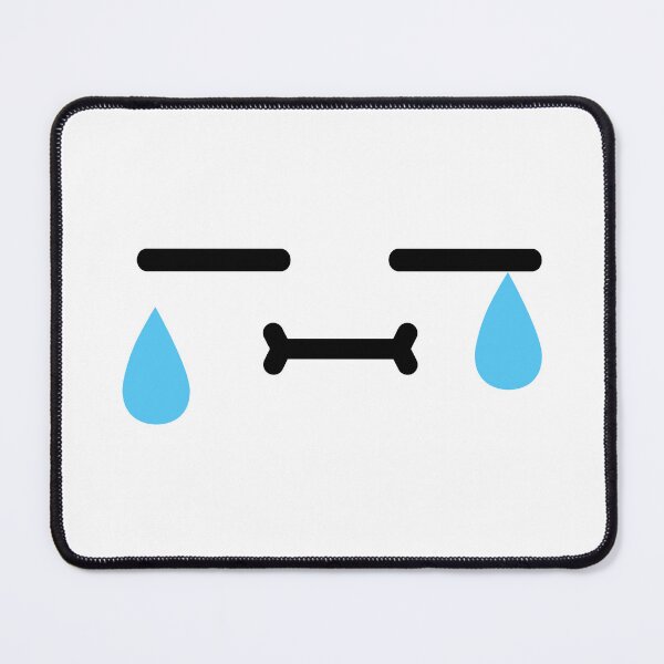 Item preview, Cute kawaii confused crying face designed and sold by BlushyPrint.