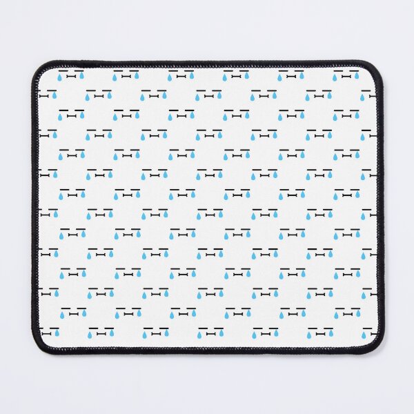 Item preview, Cute kawaii confused crying face pattern designed and sold by BlushyPrint.