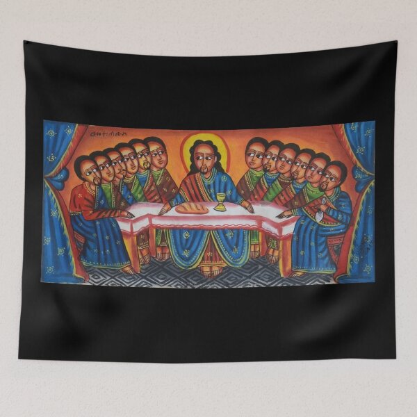 Item preview, Ethiopian Orthodox depiction of Jesus and his disciples at the last supper designed and sold by bluefrog.