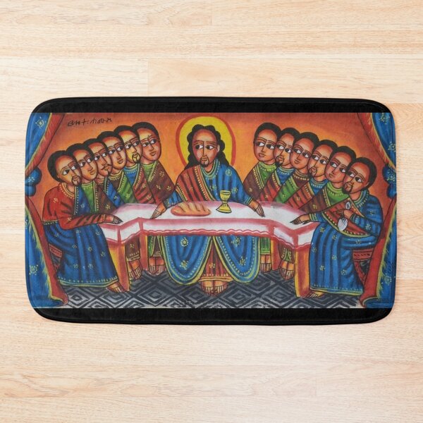 Item preview, Ethiopian Orthodox depiction of Jesus and his disciples at the last supper designed and sold by bluefrog.