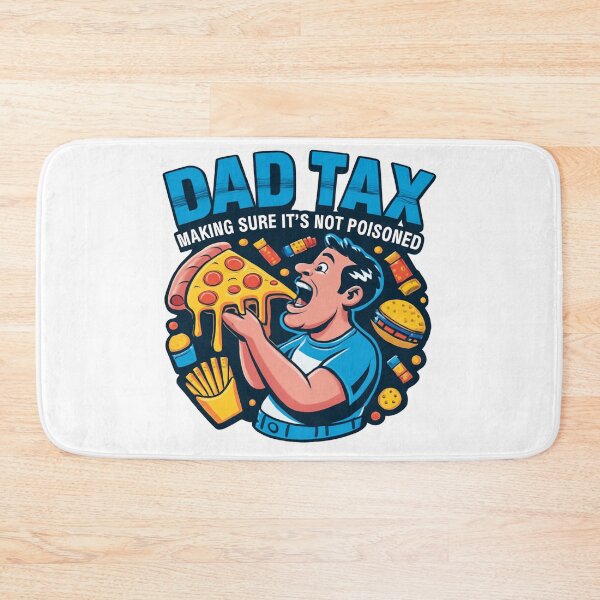 Item preview, Funny Dad Tax T-Shirt - Making Sure It's Not Poisoned Pizza Dad Tee designed and sold by MerchlyMike.