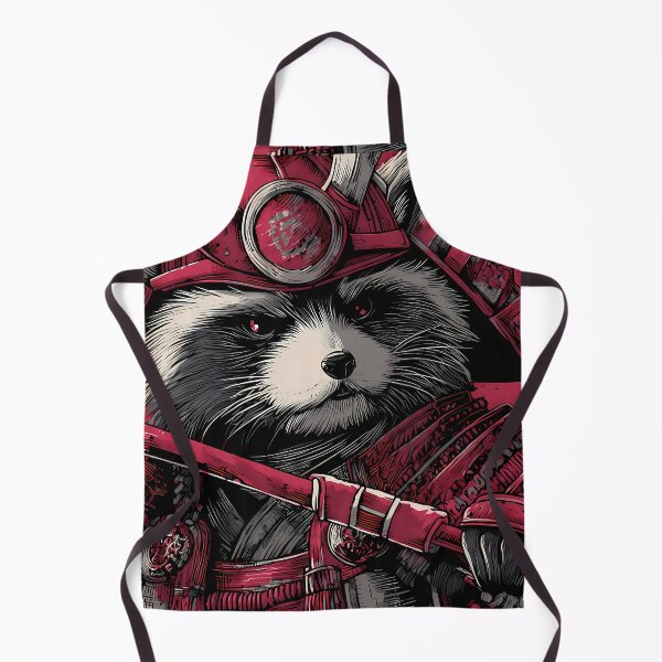 Item preview, Fierce Samurai Raccoons Embodying Strength Honor Illustrations designed and sold by ART ATTACK ZONE.