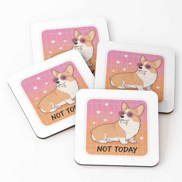 Item preview, Sassy Corgi With Pink Sunglasses Not Today 11 designed and sold by HealthyEnvy.
