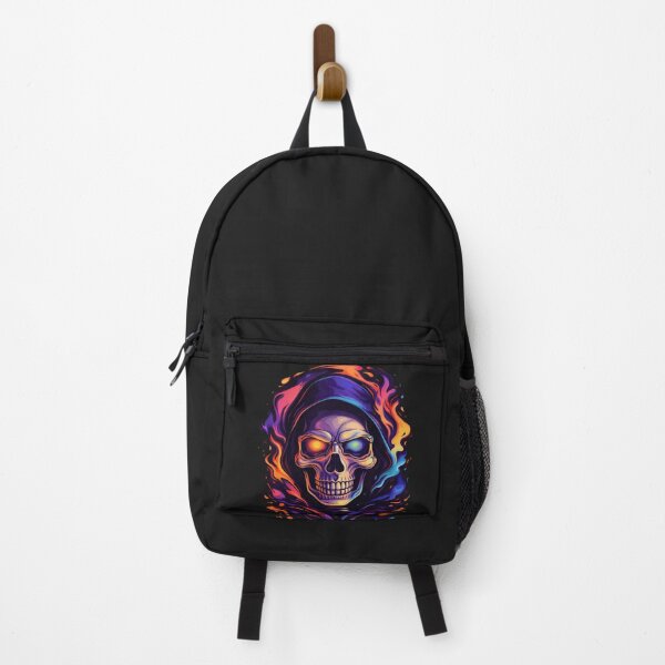 Item preview, Neon Skull Fire Graphic Streetwear T-Shirt designed and sold by Drip5.