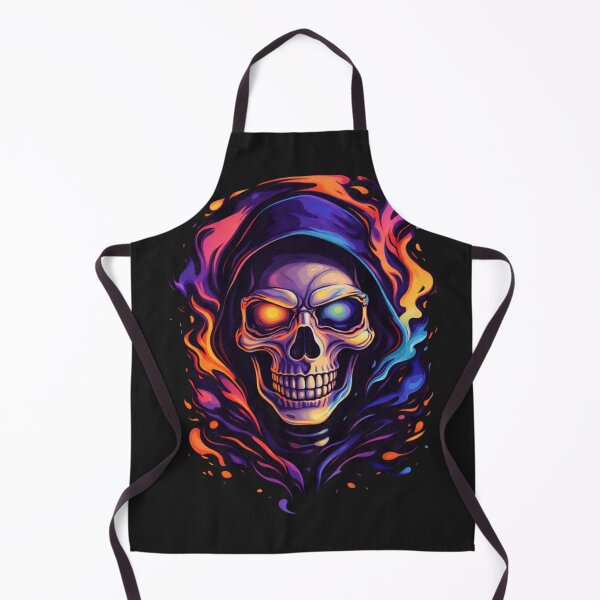 Item preview, Neon Skull Fire Graphic Streetwear T-Shirt designed and sold by Drip5.