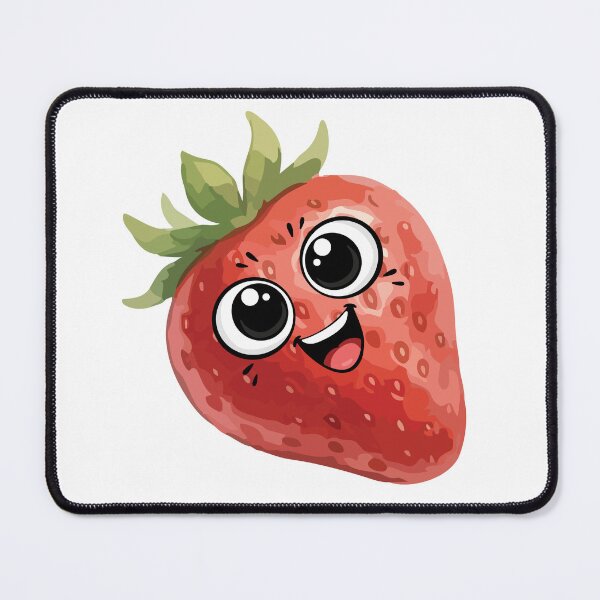 Item preview, Cute Kawaii Strawberry Sticker – Smiling Happy Fruit Cartoon Aesthetic designed and sold by Pandey14.