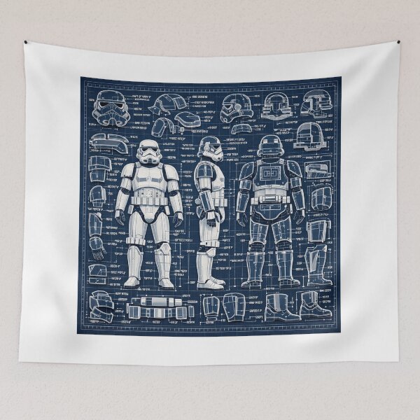 Item preview, Galactic Empire Soldier Blueprint 01 designed and sold by Rex Vox.