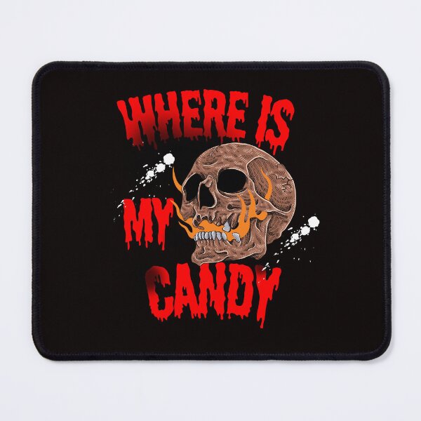 Item preview, Where Is My Candy - Flaming Skull Halloween Trick Or Treat designed and sold by thebestoffer.